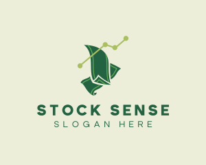 Stocks - Money Cash Trading logo design