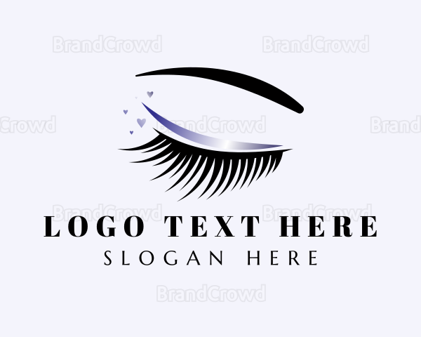 Eyelash Makeup Glam Logo