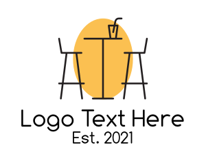 Chair - Cocktail Bar Furniture logo design