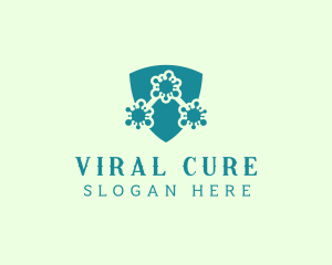 Disease - Virus Protection Shield logo design