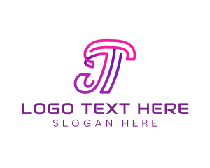 Letter T - Telecommunication Tech Agency logo design
