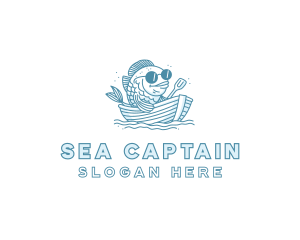 Sailor Fish Vessel logo design