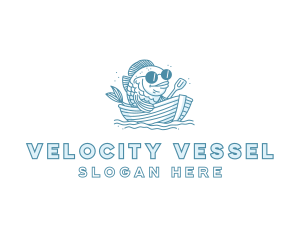 Sailor Fish Vessel logo design