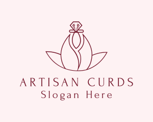 Premium Floral Perfume logo design