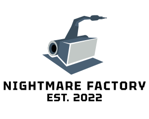 Computerized Factory Machine  logo design