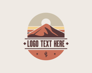Sand - Travel Desert Outdoor logo design