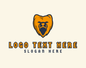 Mascot - Tough Bear Monster logo design