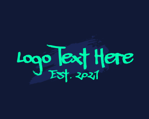 Street Art - Neon Street Art Graffiti logo design