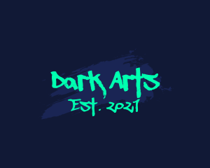 Neon Street Art Graffiti  logo design