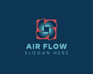 Exhaust Fan Propeller logo design