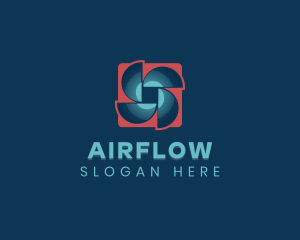 Exhaust Fan Propeller logo design