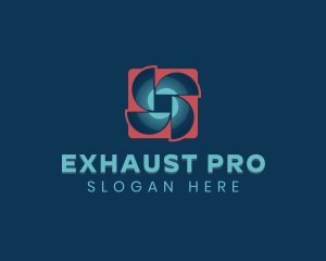 Exhaust - Exhaust Fan Propeller logo design