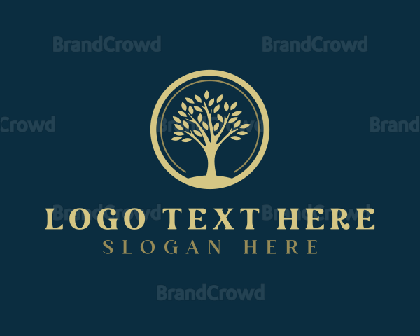 Natural Tree Plant Logo