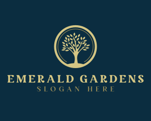 Natural Tree Plant logo design