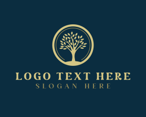 Natural Tree Plant Logo