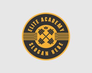 Gym Equipment - Gym Training Fitness logo design