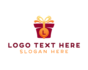 Gift Shop - Gift Wrapping Present logo design