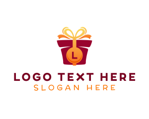 Ribbon - Gift Wrapping Present logo design