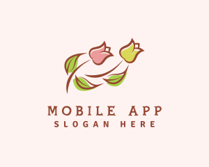 Bud - Dainty Tulip Flower logo design