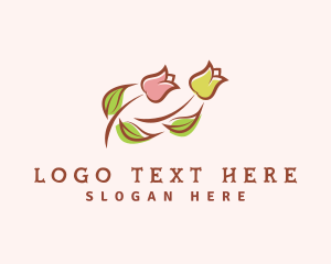 Dainty Tulip Flower Logo