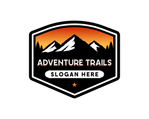 Mountain Outdoor Camping logo design