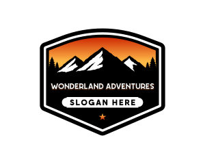 Mountain Outdoor Camping logo design