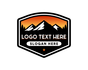 Mountain Outdoor Camping Logo