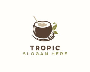 Coconut Drink Organic logo design