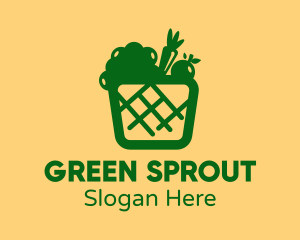 Green Vegetable Basket logo design