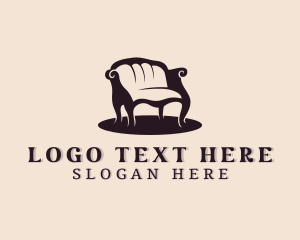 Pendant Lamp - Interior Couch Furniture logo design