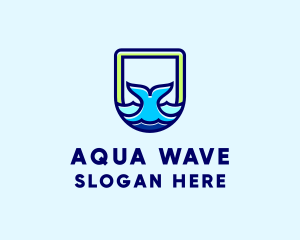 Ocean - Sea Whale Ocean logo design