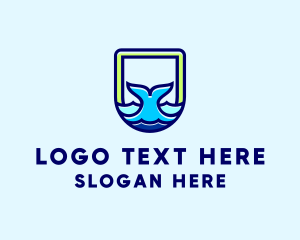 Ocean - Sea Whale Ocean logo design