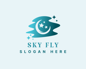 Night Sky Moonlight logo design