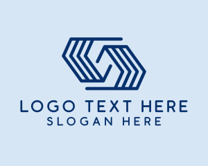 Linear - Geometric Company Letter S logo design