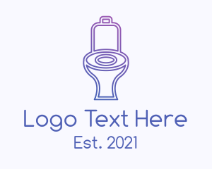 Plumbing - Gradient Restroom Sink logo design