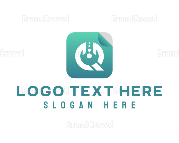 Tech Chat App Letter Q Logo