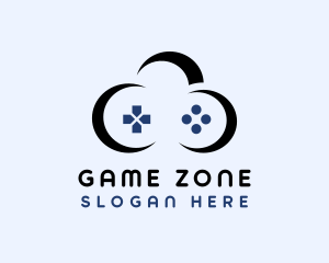 Game Controller Cloud logo design