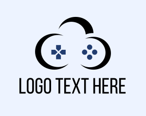 Joystick - Game Controller Cloud logo design