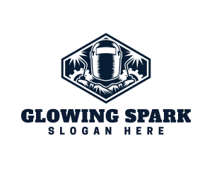 Industrial Welder Worker logo design