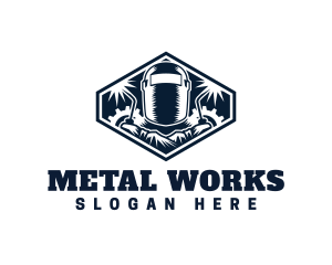 Metal - Metal Welder Spark logo design