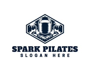 Metal Welder Spark logo design