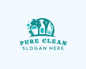 Bubble Cleaning Products logo design