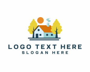 Suburban - Cozy Residential Home logo design