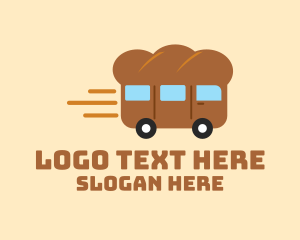 Baguette - Bread Express Delivery logo design