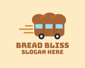 Baguette - Bread Express Delivery logo design