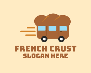 Baguette - Bread Express Delivery logo design