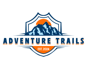 Mountain Adventure Campsite logo design