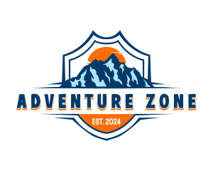 Mountain Adventure Campsite logo design