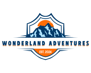 Mountain Adventure Campsite logo design