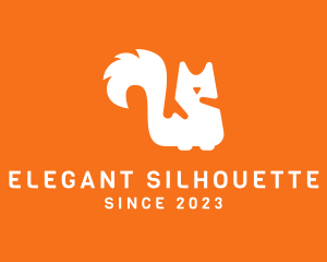 Silhouette - Squirrel Tail Silhouette logo design